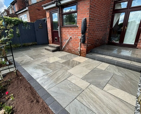 patio completed in Oswestry Shropshire